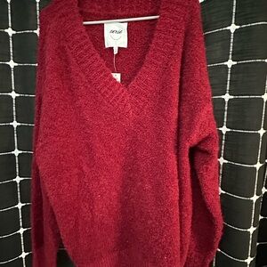 Aerie Women's Burgandy Boulce Sweater